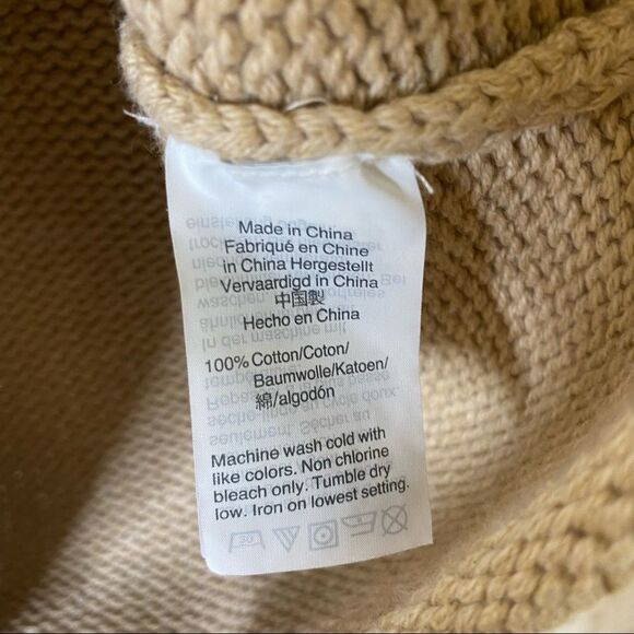 J.Crew Mercantile Tan Crewneck Cotton Sweater Sz XXS - Picture 6 of 6